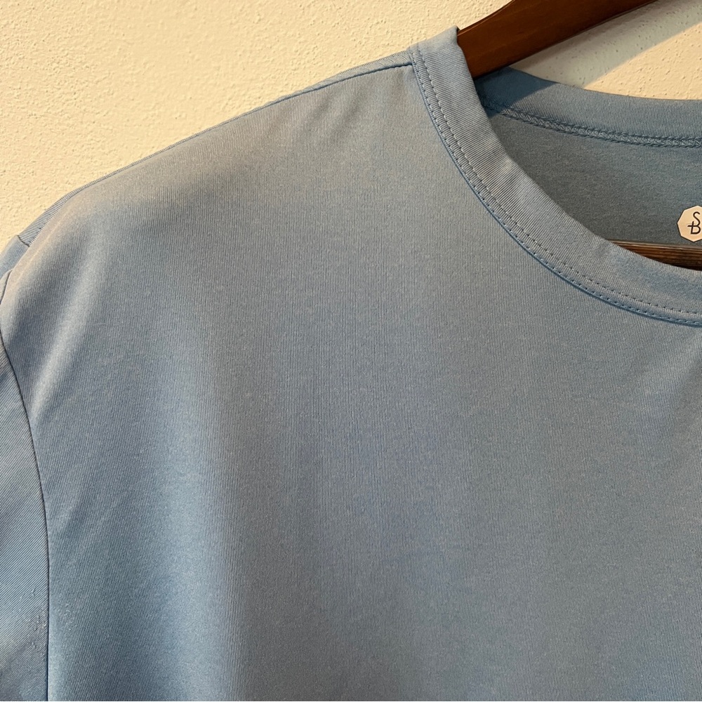 Solbari Men’s Sun Protective UPF50+ Blue Long Sleeve Activewear Shirt Size XXL - Picture 5 of 9